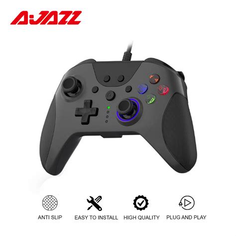 Ajazz AG110 Wired PC Game Controller Gamepad Joystick Dual Vibration