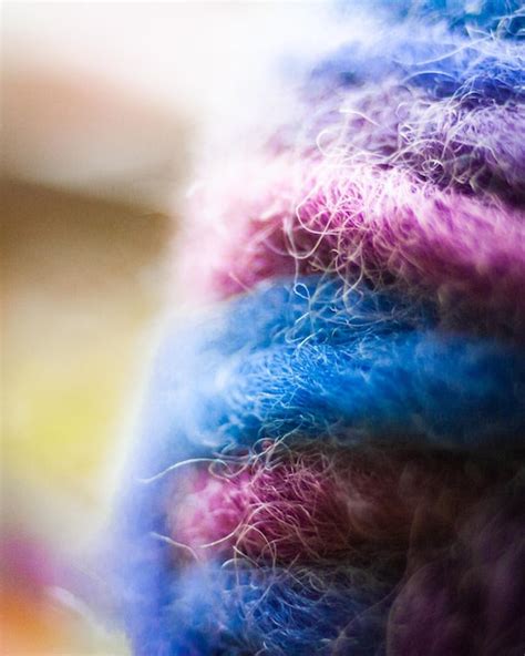 premium photo colorful synthetic wool