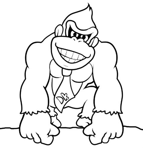 King Kong Coloring Page Coloring Home