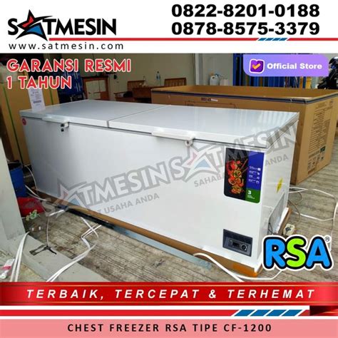 Jual Chest Freezer RSA TIPE CF 1200 Peti Pendingin Makanan Minuman Di