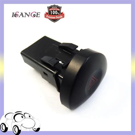 Isance Black Emergency Hazard Flasher Warning Switch