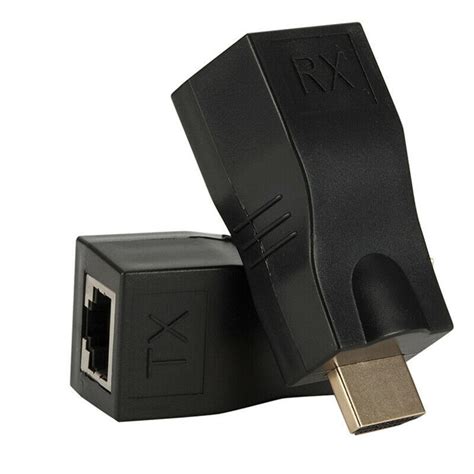 Extensor Hdmi D Metros Via Cabo De Rede Rj Cat E Techbrasil