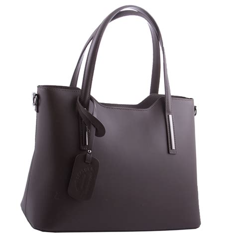 Сумка женская форматная кожаная Genuine leather 22280 коричневая купить ...