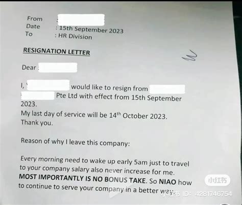 Resignation Letter Filled With Singlish Say Boss So Niao” Rsingapore