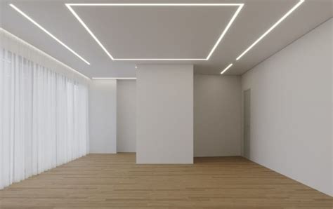 Матовый натяжной потолок со световыми линиями | Unique bedroom design ...