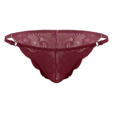 Iixpin Sissy Slip Homme Sexy Culotte Dentelle String Coquin Hot Tanga Gay Jockstrap Underwear