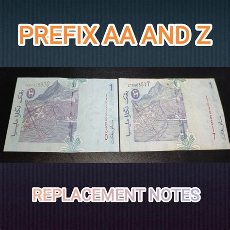 Jl Antiques Malaysia Banknote Rm1 Siri 11 Zeti Aziz Rare First Prefix Aa And Replacement Prefix