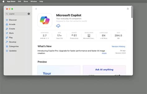 How to use Microsoft Copilot app on macOS