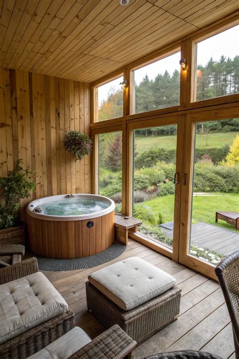 Cozy Hot Tub Room Ideas For Relaxing Retreats
