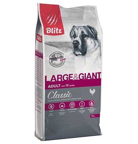 Blitz Classic Adult Large & Giant Chicken / Сухой корм Блиц для ...