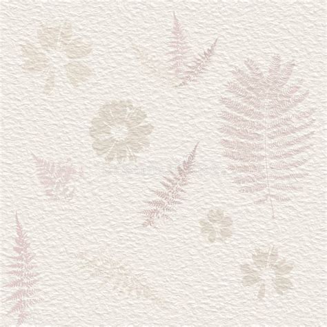 Delicate Watercolor Botanical Digital Paper Floral Background In Soft Basic Nude Beige Tones