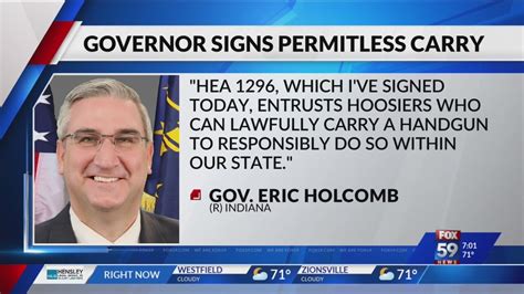 Governor Signs Permitless Carry Youtube