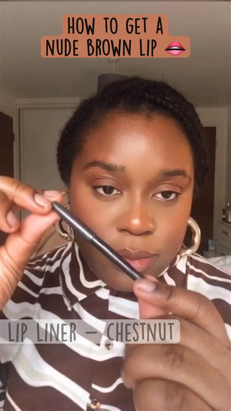 Best Nude Lip Combo Tutorial Beauty Tip Natural Makeup Lipstick For Dark Skin Dark Skin