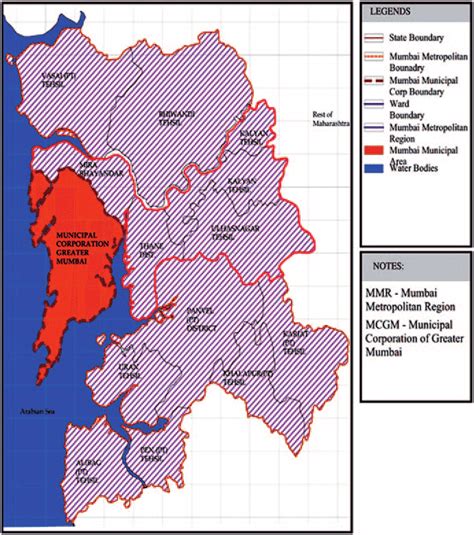 13 Map Depicting Mumbai Urban Sprawl Source School Of Planning And