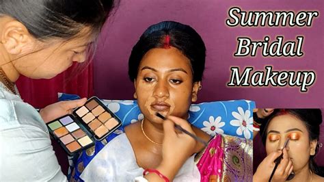 Summer Bridal Makeup Step By Step Long Lasting Bridal Makeup গরমকালে