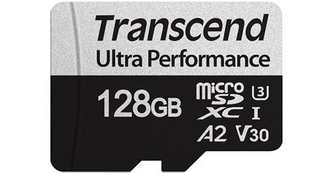 Transcend 128GB 340S UHS-I microSDXC Card with SD TS128GUSD340S