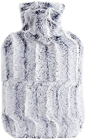 Amazon Fashy Hot Water Bottle With Fleece Cover L Charcoal Health Household