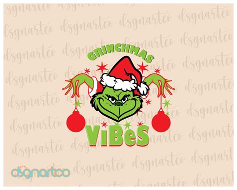 Grinchmas Vibes SVG Funny Christmas Svg Christmas SVG Grinc SVG