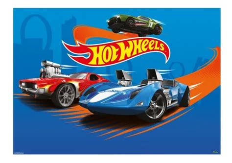 Painel Retangular Tecido X Hot Wheels Licenciado Parcelamento Sem Juros