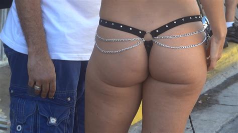 Reporter In Leather Thong At Fantasy Fest Porn Pic