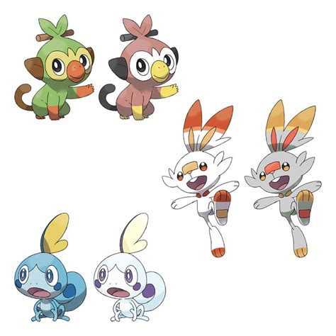 Pokemon Sword Shield Shiny Starters Speculation By Jozzer26 On Deviantart