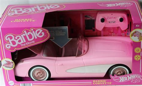 Mattel Hot Wheels Barbie The Movie Rc Corvette Car Pink Ebay Mattel Hot Wheels Barbie