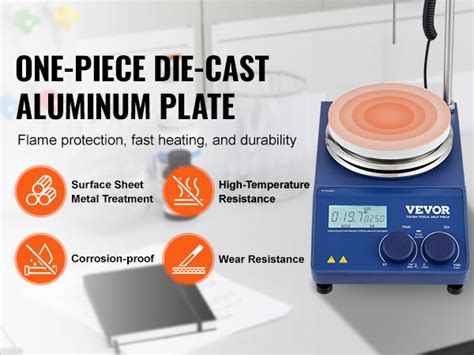 Vevor Magnetic Stirrer Hot Plate Max F C Hot Plate Stirrer Rpm L Vevor Au