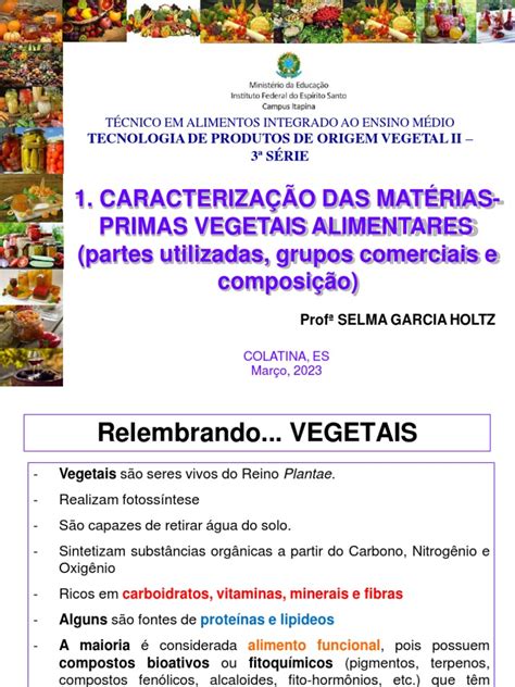 Caracterização de Matérias-Primas Vegetais | PDF | Cereais | Legumes
