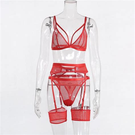 Lace 3 Pieces Lingerie Set Power Day Sale