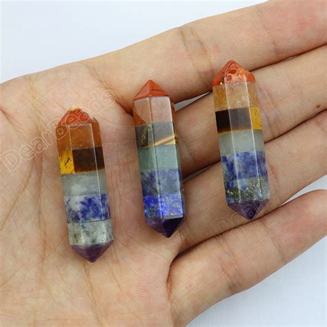 7 Chakras Point Tower Healing Crystal Gemstone DearBeads