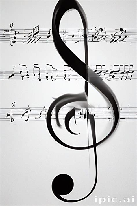 elegant treble clef overlaid  beautiful sheet  background design