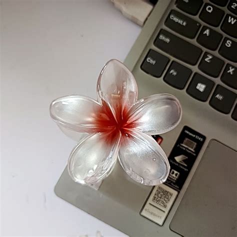 Kẹp Tóc Hoa Sứ Màu Đỏ Phối Đen Hot Trend Sang Trọng Loli phukienthoitrang Shopee Việt Nam