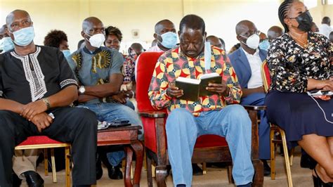 Live Raila Odinga And His Azimio Team Attending Church Service At