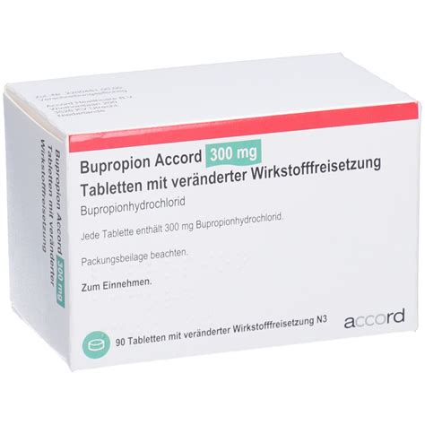 Bupropion Accord 300 Mg Tabmveräwst Frs 90 St Mit Dem E Rezept