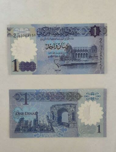 Libya Dinar Unc Banknote Polymer Ebay