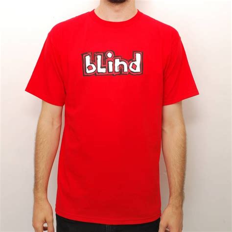 Blind Skateboards Blind Og Logo Skate T Shirt Red Blind Skateboards