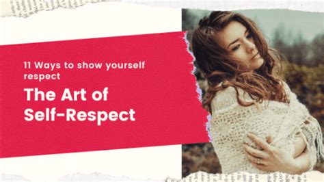 Self Respect The Art Of Being Good To Yourself Expert Tips