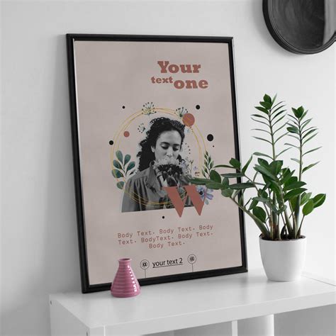 minimalist customizable photo frame  art nova