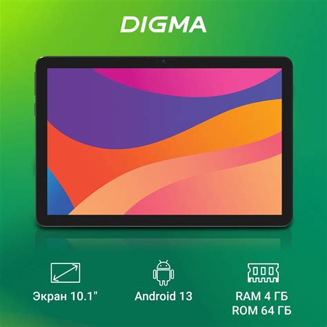 Планшет Digma Optima 1413D 4 64ГБ 10 1 4G Android черный купить в