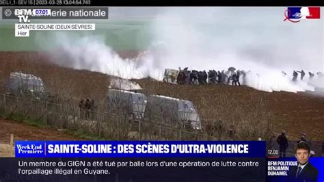 Sainte Soline des scènes d ultra violence