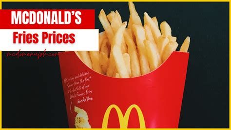 McDo Fries Menu with Prices in Philippines 2024