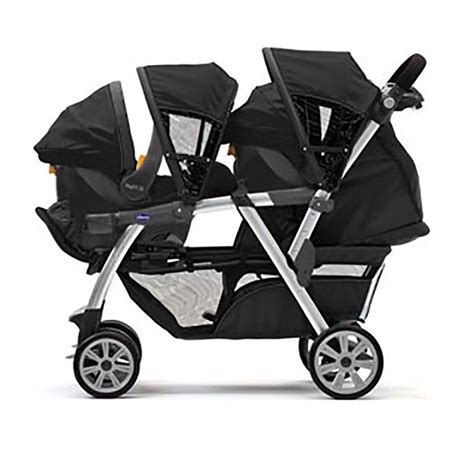 Chicco Cortina Together Double Infant Baby Toddler Folding Stroller ...