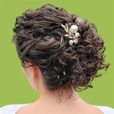 Side Braid With Curls Updo