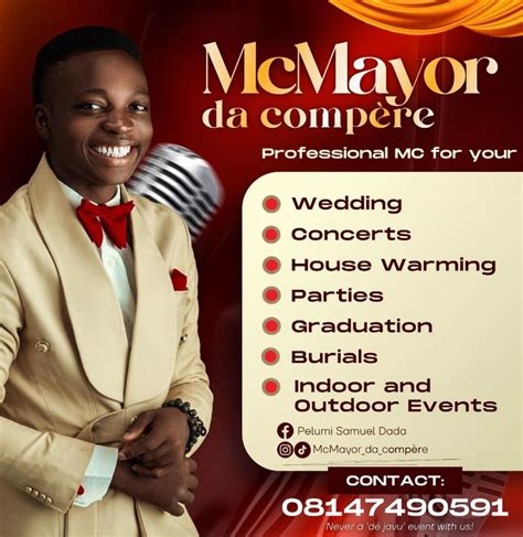 master  ceremony flier mc flier design event promotion flyer