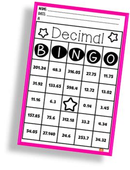 MULTIPLY DIVIDE DECIMALS BINGO GAME BUNDLE Up To Hundredths TPT