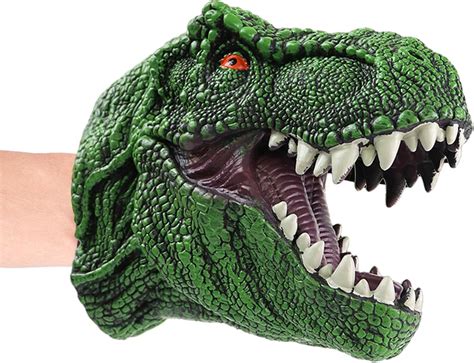 Fantoche de mão T Rex Brinquedo de dinossauro realista fantoche de