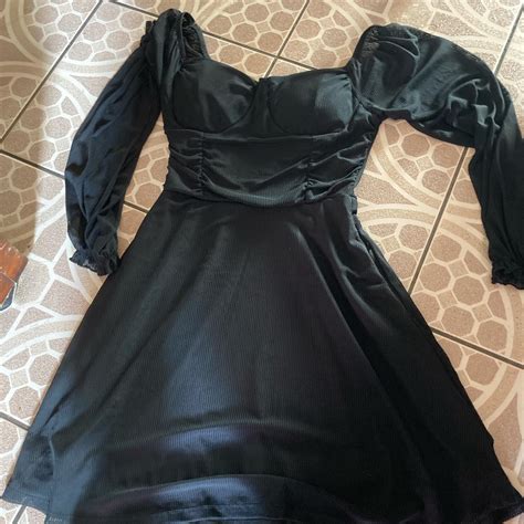 Black Hot Topic Dress With Pockets Worn Once Mesh Depop