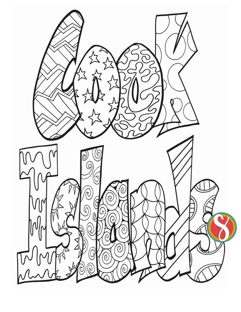 Free Cook Islands Coloring Pages — Stevie Doodles