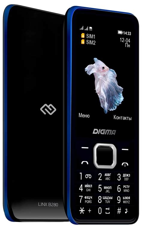Телефон Digma Linx B280 Black купить в Москве по цене 1083 р.