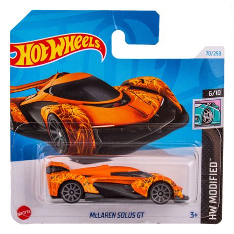 Игрушечная машинка Hot Wheels McLAREN SOLUS GT базовая коллекция купить на OZON по низкой цене